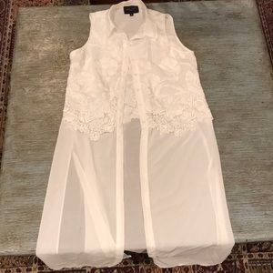 White button down blouse